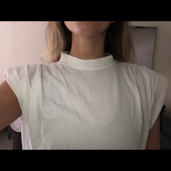 Stateside Oversized Shoulder Pad Dress - White - Picture 5 of 7